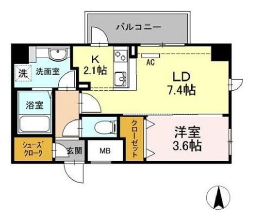 イーストングレイスの物件間取画像